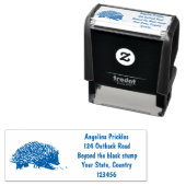 Niedliche Echodina mit Bienenabbildungen Permastempel (Beispiel)