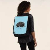 Niedliche Echodina mit Bienenabbildungen Rucksack (Ausgewaschen)