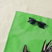 Niedliche Echodina mit Bienenabbildungen Strandtuch (Beispiel)