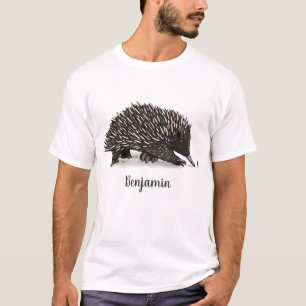 Niedliche Echodina mit Bienenabbildungen T-Shirt