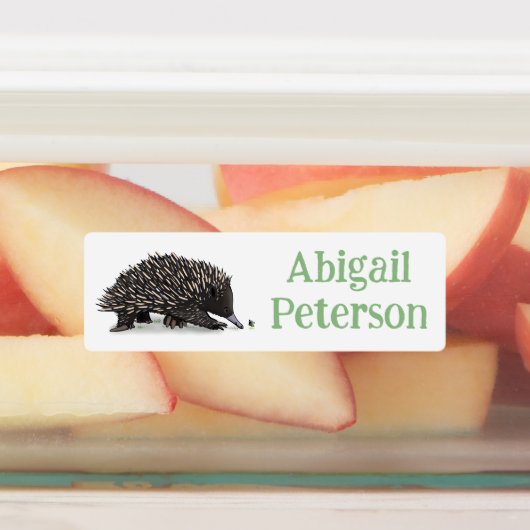 Niedliche Echodina mit BienenCartoon personalisier Etiketten (Befestigt)