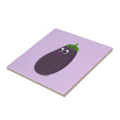 Niedliche Eggplant Print Fliese (Seite)