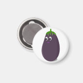 Niedliche Eggplant Print Magnet (Vorderseite/Rückseite)