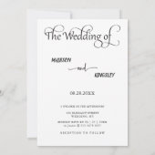 Niedliche Eheschließungsgeschichte - Neuer Epic Einladung (Rückseite)