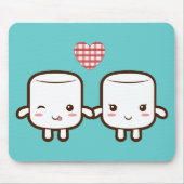 Niedliche Eibischpaare Mousepad (Vorne)