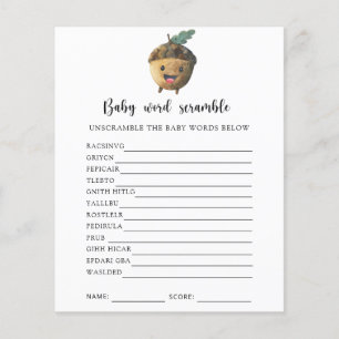 Niedliche Eichel - Baby Word Scramble Game