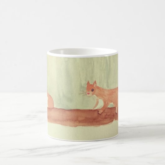Niedliche Eichhörnchen aus Watercolor Woodland Kaffeetasse (Mittel)
