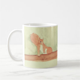 Niedliche Eichhörnchen aus Watercolor Woodland Kaffeetasse