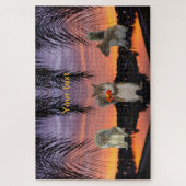 Niedliche Eichhörnchen bei Sonnenuntergang Puzzle (Vertikal)