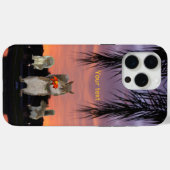 Niedliche Eichhörnchen bei tropischem Sonnenunterg Case-Mate iPhone Hülle (Rückseite (Horizontal))