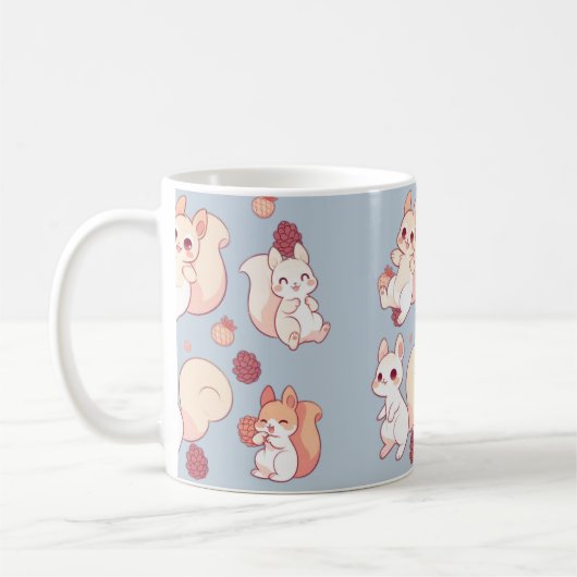 Niedliche Eichhörnchen-Cartoon-Tasse Kaffeetasse (Links)