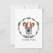 Niedliche Eichhörnchen Dankeskarte (Vorderseite)