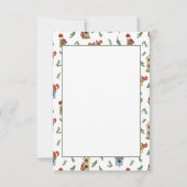 Niedliche Eichhörnchen Dankeskarte (Rückseite)