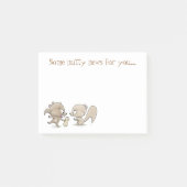 Niedliche Eichhörnchen, die einen Erdnussbaum teil Post-it Klebezettel (Vorderseite)