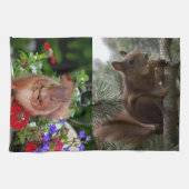Niedliche Eichhörnchen Geschirrtuch (Horizontal)