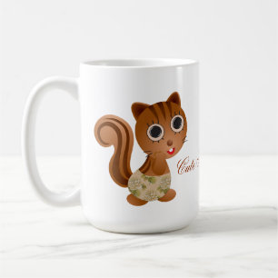 Niedliche Eichhörnchen-Girls-Kaffee-Tasse Kaffeetasse