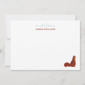 Niedliche Eichhörnchen Karte (Rückseite)