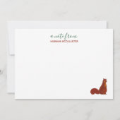 Niedliche Eichhörnchen Karte (Rückseite)