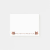 Niedliche Eichhörnchen mit Eicheln Post-it Klebezettel (Vorderseite)