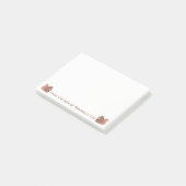 Niedliche Eichhörnchen mit Eicheln Post-it Klebezettel (angewinkelt)