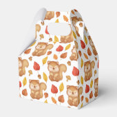 niedliche Eichhörnchen mit gekacheltem Party Geschenkschachtel (Vorderseite)