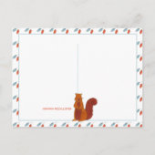 Niedliche Eichhörnchen Postkarte (Rückseite)