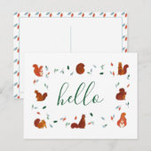 Niedliche Eichhörnchen Postkarte (Vorne/Hinten)
