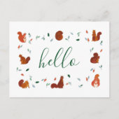 Niedliche Eichhörnchen Postkarte (Vorderseite)