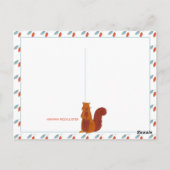 Niedliche Eichhörnchen Postkarte (Rückseite)