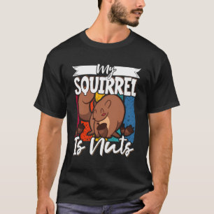 Niedliche Eichhörnchen Rodent über meinem Eichhörn T-Shirt
