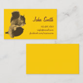 Niedliche Eichhörnchen-u. Eichen-Nuss-kreative Visitenkarte (Vorne/Hinten)