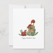 Niedliche Eichhörnchen Valentinstag-Karte Karte (Vorderseite)