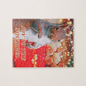 Niedliche Eichhörnchenfamilie Puzzle (Horizontal)