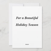 Niedliche Eichhörnchenflachkarte auf Green Feiertagskarte (Rückseite)