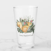niedliche Eichhörnchenfrau Glas (Rückseite)