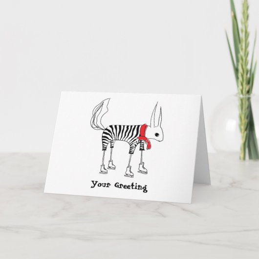 Niedliche Eichhörnchengrüße Karte (Vorderseite)