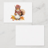 Niedliche Eichhörnchenkarte Mitteilungskarte (Vorne/Hinten)