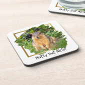 Niedliche Eichhörnchennahrung aber schön Getränkeuntersetzer (Linke Seite)