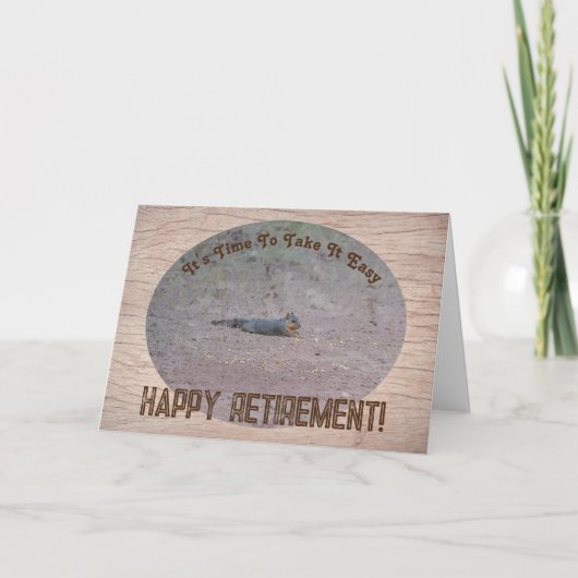 Niedliche Eichhörnchenruhekarte Karte (Vorderseite)