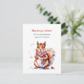 Niedliche EichhörnchenValentinkarte für Kinder Feiertagskarte (Stehend Vorderseite)