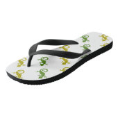 Niedliche Eidechsen Badesandalen (Schrägansicht)