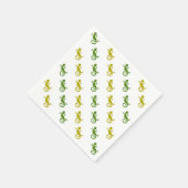 Niedliche Eidechsen Serviette (Ecke)