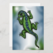 niedliche Eidechseneinladung Einladung (Vorne/Hinten)