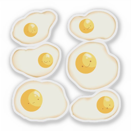 Niedliche Eier Aufkleber (Vorderseite)
