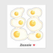 Niedliche Eier Aufkleber (Blatt)