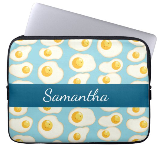 Niedliche Eier Laptopschutzhülle (Vorderseite)