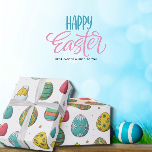 Niedliche Eier Osterküken Wrapping Paper Geschenkpapier