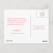 Niedliche Eierdusche Danke Karte (Rückseite)