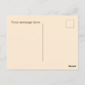 Niedliche Eierliebhaber fügen Text hinzu Postkarte (Rückseite)