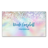 Niedliche eineisige Imitate Glitzer Visitenkarte Magnetische Visitenkarte (Vorderseite)